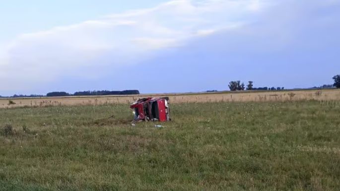 Despiste y vuelco en la Ruta 228: Una nena de 8 años murió en el accidente