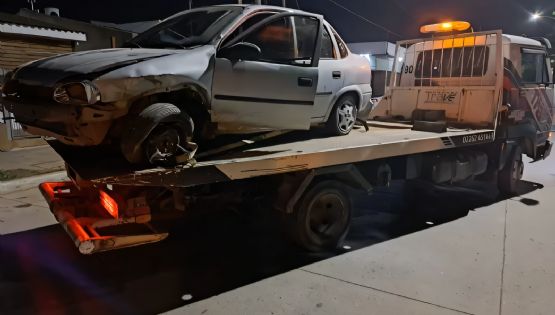 Chocó el auto en Quequén y lo dejó abandonado