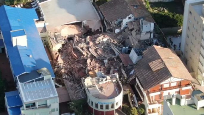 Tragedia en Villa Gesell: Buscan a una joven de Juan N. Fernández entre los escombros del hotel derrumbado