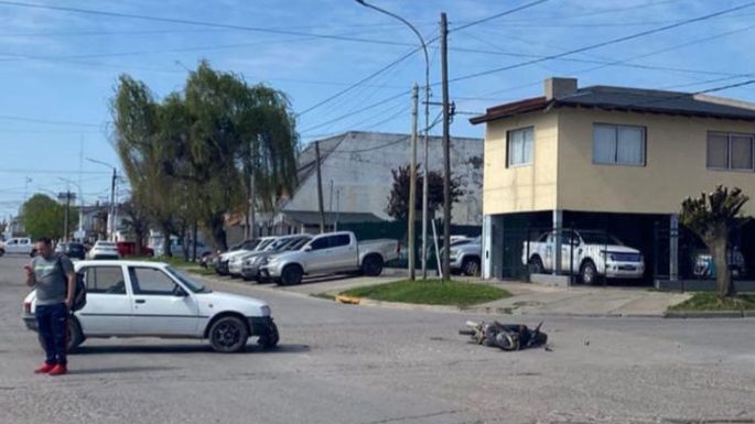 Motociclista herido tras un choque en 42 y 65