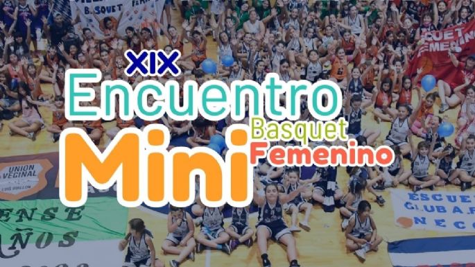 Gran fiesta del Minibasquet femenino con delegaciones de distintos puntos del país en el Club Rivadavia