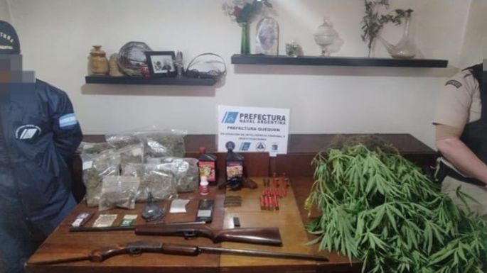 Un detenido con 82 millones de pesos, drogas y armas en Quequén