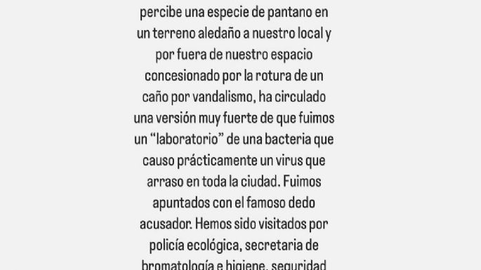 Bromatología confirmó la contaminación del agua del Parador Corona y el concesionario insiste con negar todo