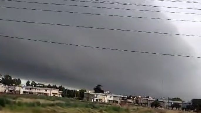 Una lluvia torrencial cayó sobre Necochea y Quequén