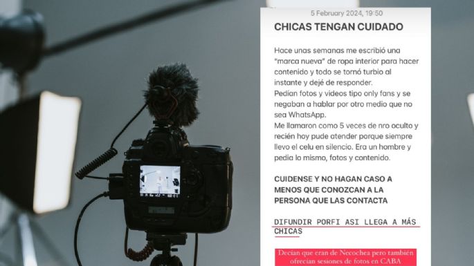 Turbio: Se hacen pasar por una nueva marca lencería y piden fotos y videos a jóvenes modelos de Necochea