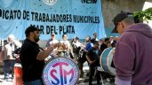 Trabajadores municipales de Mar del Plata realizan un paro por haber cobrado sus sueldos en cuotas