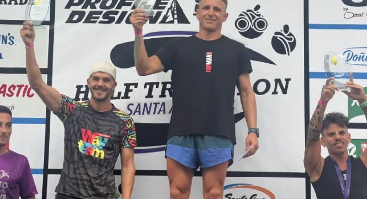 Éxito necochense en el Half Triatlón de Santa Ana: Agostini, Cossio y Staltari se destacaron en Entre Ríos