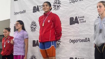 Nuevo record para Guadalupe Angiolini y se convirtió en la nadadora más rápida del país en 50 mariposa