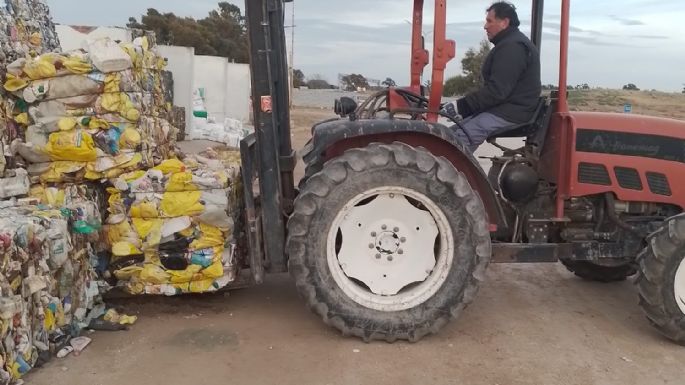 San Cayetano: Nueva venta de materiales reciclados en la Planta de Tratamiento de Residuos Sólidos Urbanos