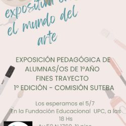 La Fundación Educacional de la UPC invita a la muestra artística de alumnos FINES