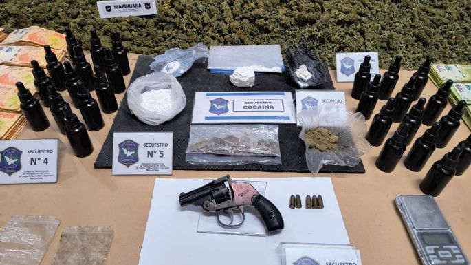 Secuestraron 6 kilos de flores de marihuana en un allanamiento en Quequén