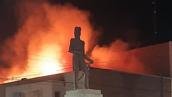 Se incendió el teatro municipal de San Cayetano