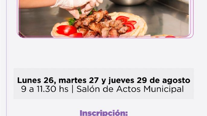 Nuevo curso de manipulación de alimentos desde el lunes 26-08