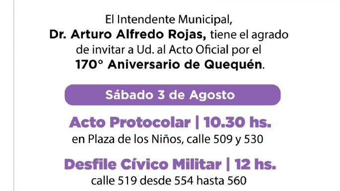 Suspenden festejos del aniversario de Quequén este viernes por mal tiempo