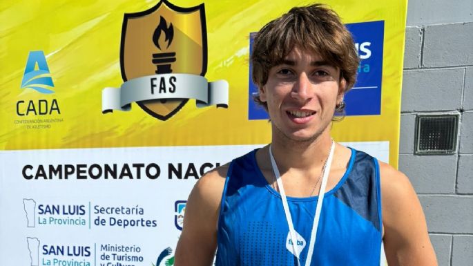 Plata y bronce para Santino Marchetti en el Nacional U23 de Atletismo en San Luis