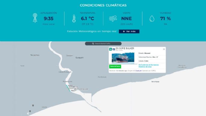 Puerto Quequén presenta su nuevo sitio web oficial