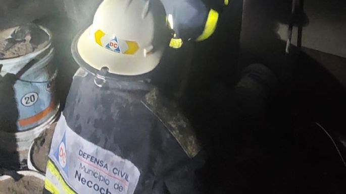 Se incendió una vivienda en construcción