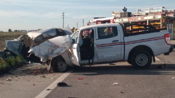 Fatal choque frontal en la Ruta 33: Un hombre perdió la vida