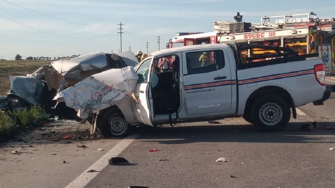 Fatal choque frontal en la Ruta 33: Un hombre perdió la vida