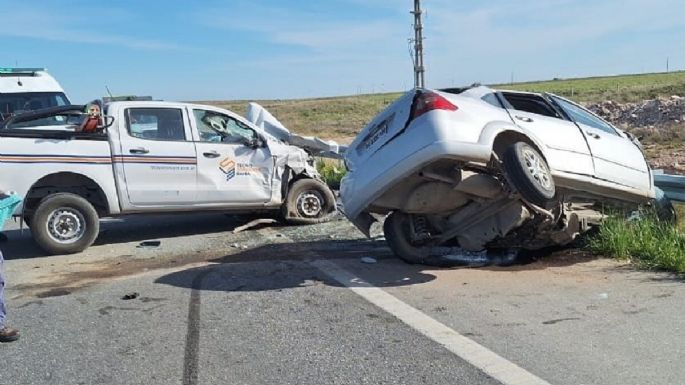 Fatal choque frontal en la Ruta 33: Un hombre perdió la vida